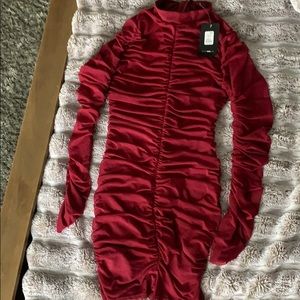 Fashionova knee length long sleeve dress